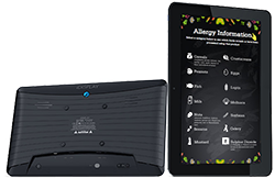 Eclipse Digital Media Digital Signage Solutions - Digital Menu Boards - Allergy Information Tablet Display