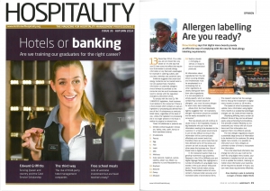 Eclipse Digital Media - Digital Signage Solutions - Hospitality Magazine Autumn Edition - Digital Signage and Food Allergen Law Changes Article