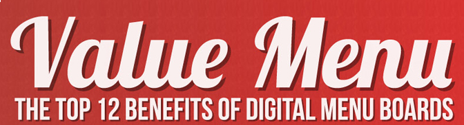 Digital Menu Board Benefits Infographic