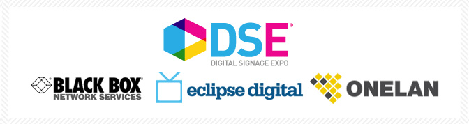 Eclipse Digital Media Digital Signage Expo 2013 Black Box Stand Digital Menu Board Content