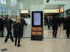 Eclipse Digital Media 40" Freestanding Digital Poster Display with Integrated Literature Shopping Centre Retail Example