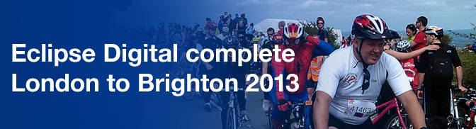 Eclipse Digital Media Complete the London To Brighton Bike Ride 2013