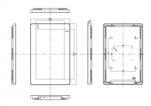 Eclipse Digital Media Digital Signage 19" Full HD LED, USB Updated, Slimline Digital Advertising Display Dimensions