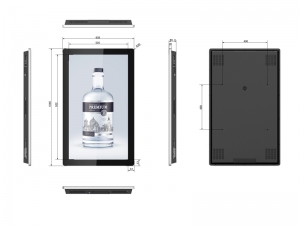 Eclipse Digital Media Digital Signage - 42" Full HD LED Slimline Digital Advertising Display Dimensions