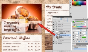 Eclipse Digital Media Digital Signage PSD Digital Menu Board Template Coffee Shop Design Version 1 Placeholder Images