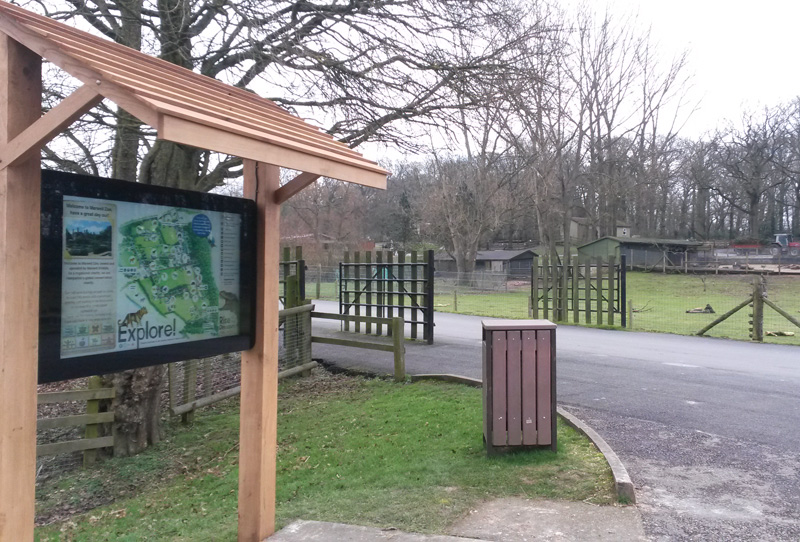 Eclipse Digital Media Digital Signage - Marwell Wildlife Zoo, Outdoor Interactive Touch Wayfinding Map near Penguin Enclosure