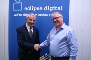 Eclipse Digital Media Digital Signage Appoint New Chairman Iain Ramsay with Colin Thody