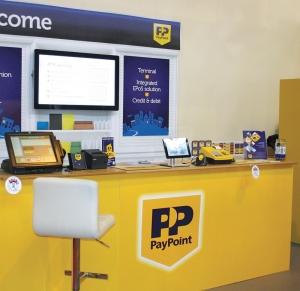 Eclipse Digital Media Digital Signage - PayPoint - Exhibition Difgital Signage Case Study 10 inch Android Tablet and 40" LED Display