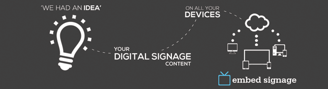 Eclipse Digital Media - Digital Signage Solutions - launch embed signage new Digital Signage Software SaaS - Online Cloud Based Content Management System