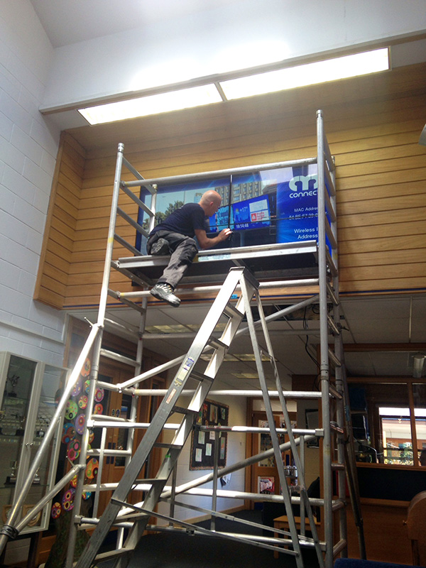 Eclipse Digital Media - Digital Signage Solutions - Northampton High School - Junior School Video Wall Installation