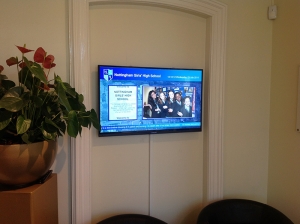 Eclipse Digital Media - Digital Signage Solutions - Nottingham Girls' High School Reception