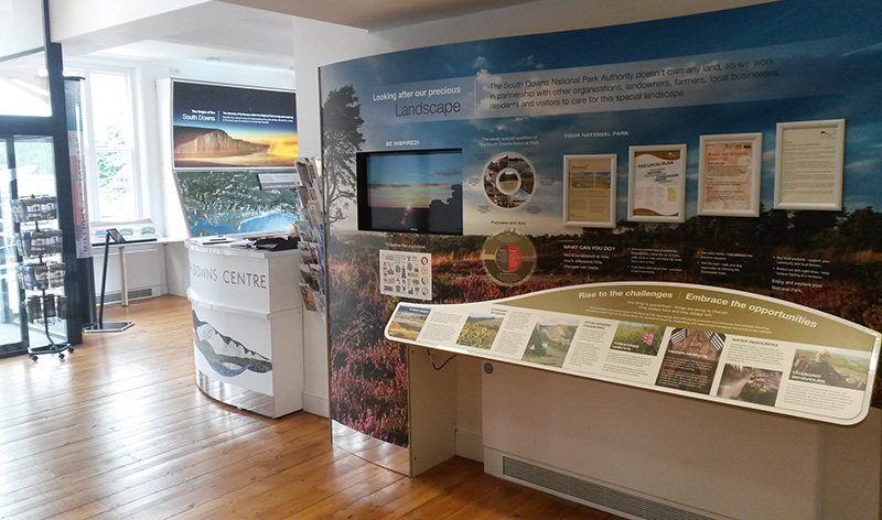 Eclipse Digital Media - Digital Signage Solutions - South Downs National Park Exhibition Digital Signage Case Study using embed signage 2