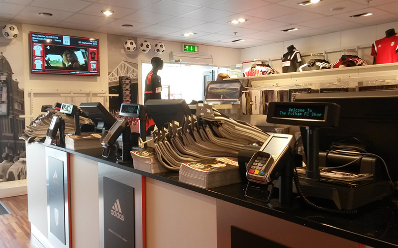 Eclipse Digital Media - Digital Signage Solutions - Fulham Football Club - Retail Stadium Shop Digital Signage 2