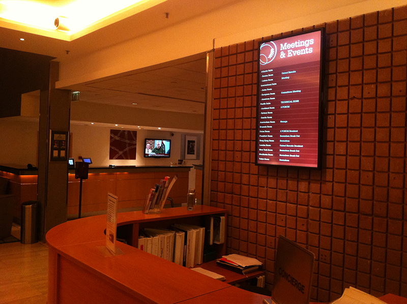Eclipse Digital Media - Digital Signage Solutions - Sheraton Skyline Hotel London Heathrow - Concierge