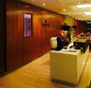 Eclipse Digital Media - Digital Signage Solutions - Sheraton Skyline Hotel London Heathrow - Conference Centre Desk
