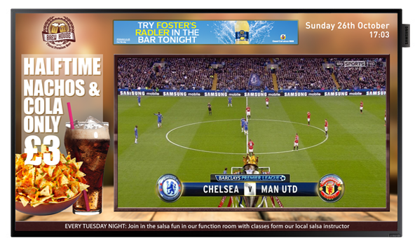 Eclipse Digital Media - Digital Signage Solutions - Pub Sports Bar Live Sports Digital Signage Screens