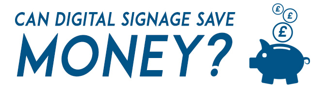 Eclipse Digital Media - Digital Signage Solutions - Can Digital Signage Save Money? Infographic Header