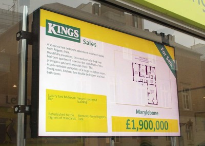 eclipse digital media digital signage solutions kings lettings digital signage front 1