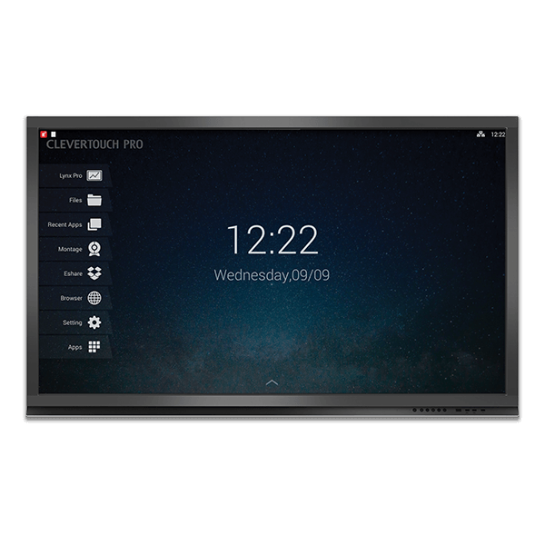 Eclipse Digital Media Digital Signage 65 inch clevertouch pro