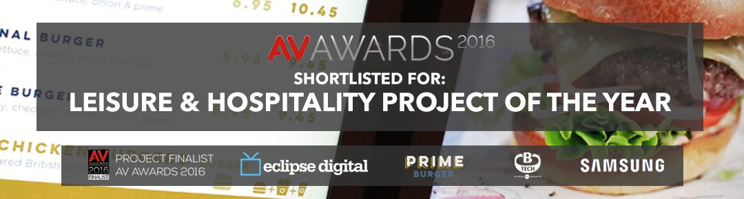 Eclipse Digital Media - Digital Signage Solutions - AV Awards 2016 - Leisure & Hospitality Project of the Year Finalist