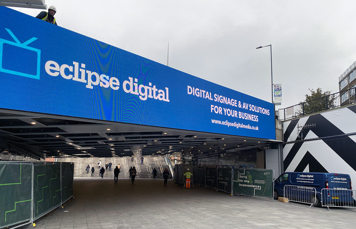 Eclipse Digital Media - Digital Signage and AV Solutions - Wembley Park - Bobby Moore Bridge LED - Eclipse Digital
