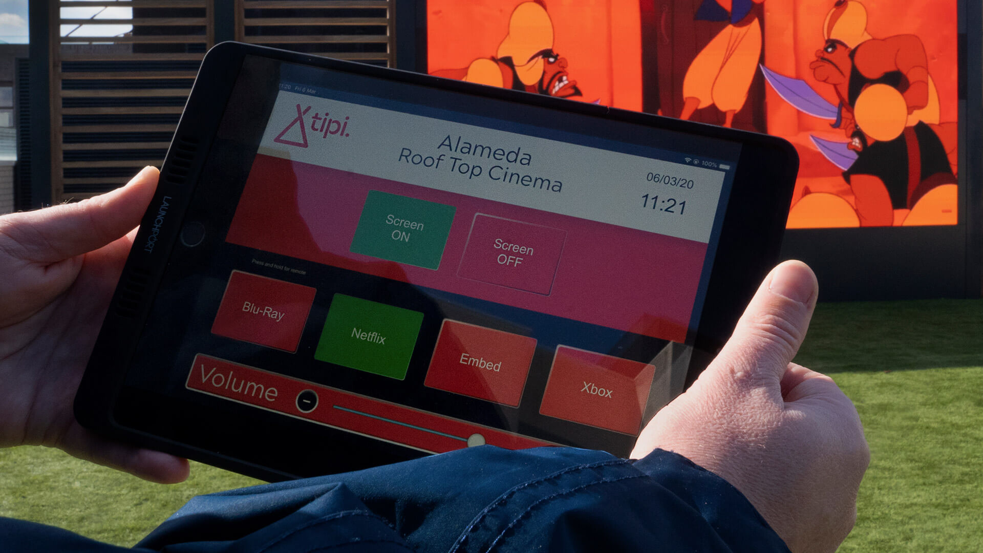 Eclipse Digital Media - Digital Signage and AV Solutions - AV Technology Awards 2020 Winners - Rooftop Cinema Alameda iPad Controller