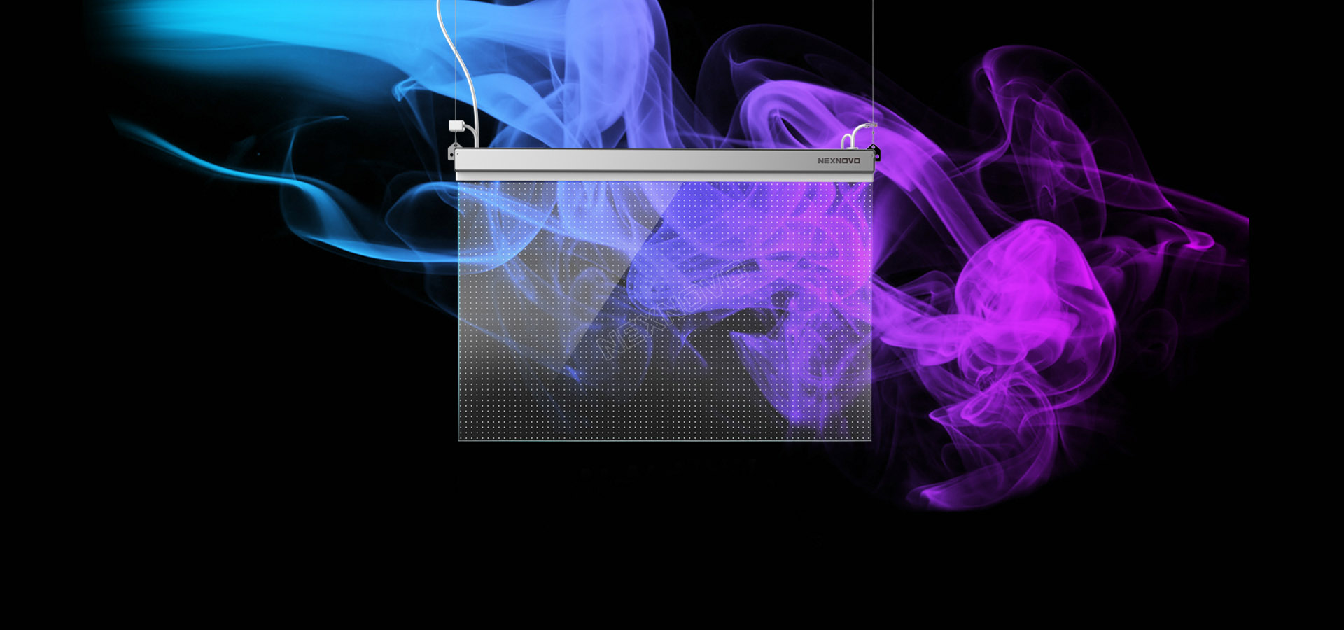 Eclipse Digital Media - Digital Signage and AV - Transparent LED Display Screen - Nexnovo NT NexEsign Series Full