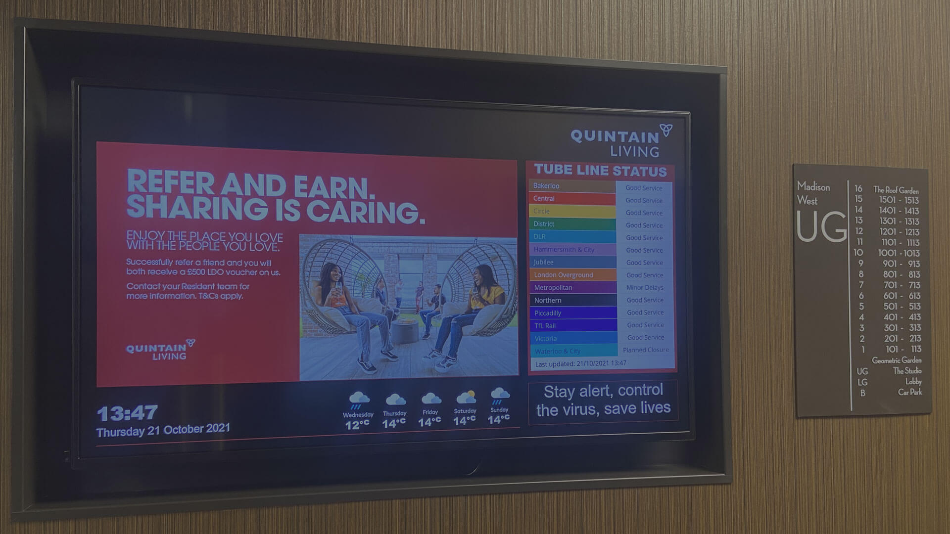 Eclipse Digital Media Digital Signage Solution Reception displays