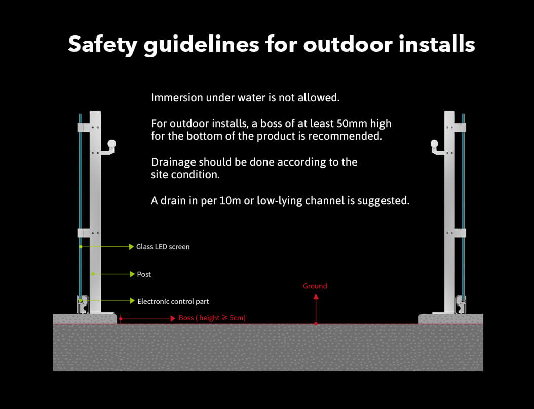 Eclipse Digital Media - Digital Signage, AV and LED - Introducing Photoelectric Glass LED (PG-LED) Barrier Balustrades - Outdoor Install Safety