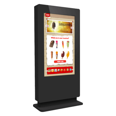 Eclipse Digital Media - Digital Signage Shop - Outdoor freestanding PCAP touch screen poster